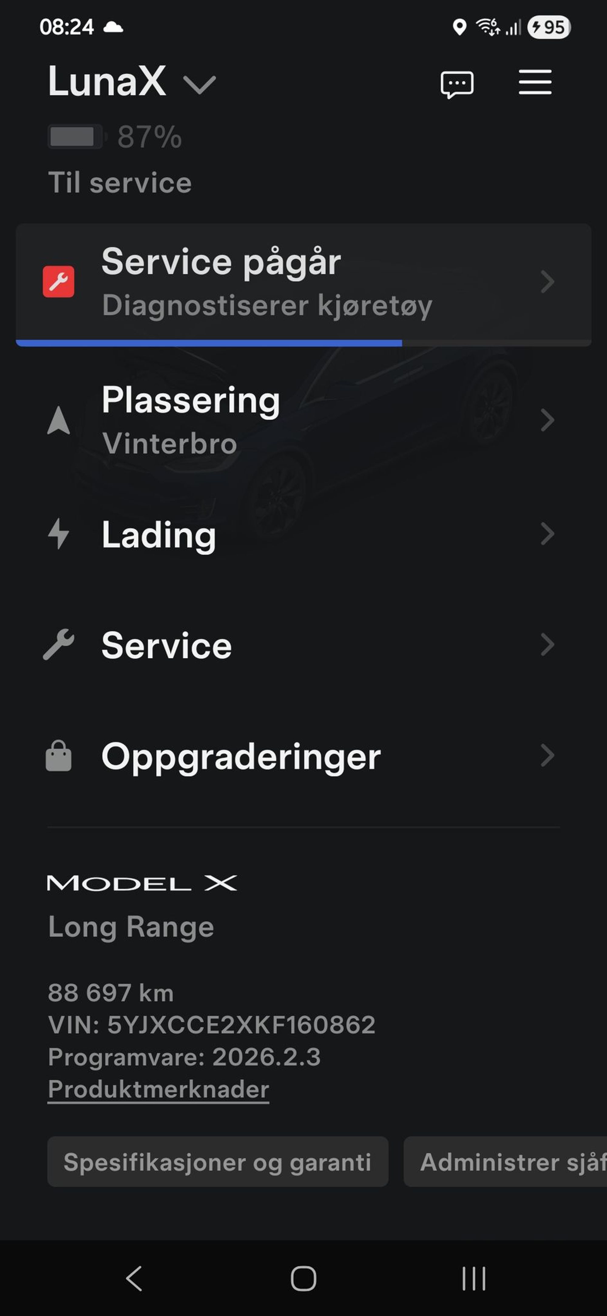 Tesla Model X Long Range, 423hp, 2019