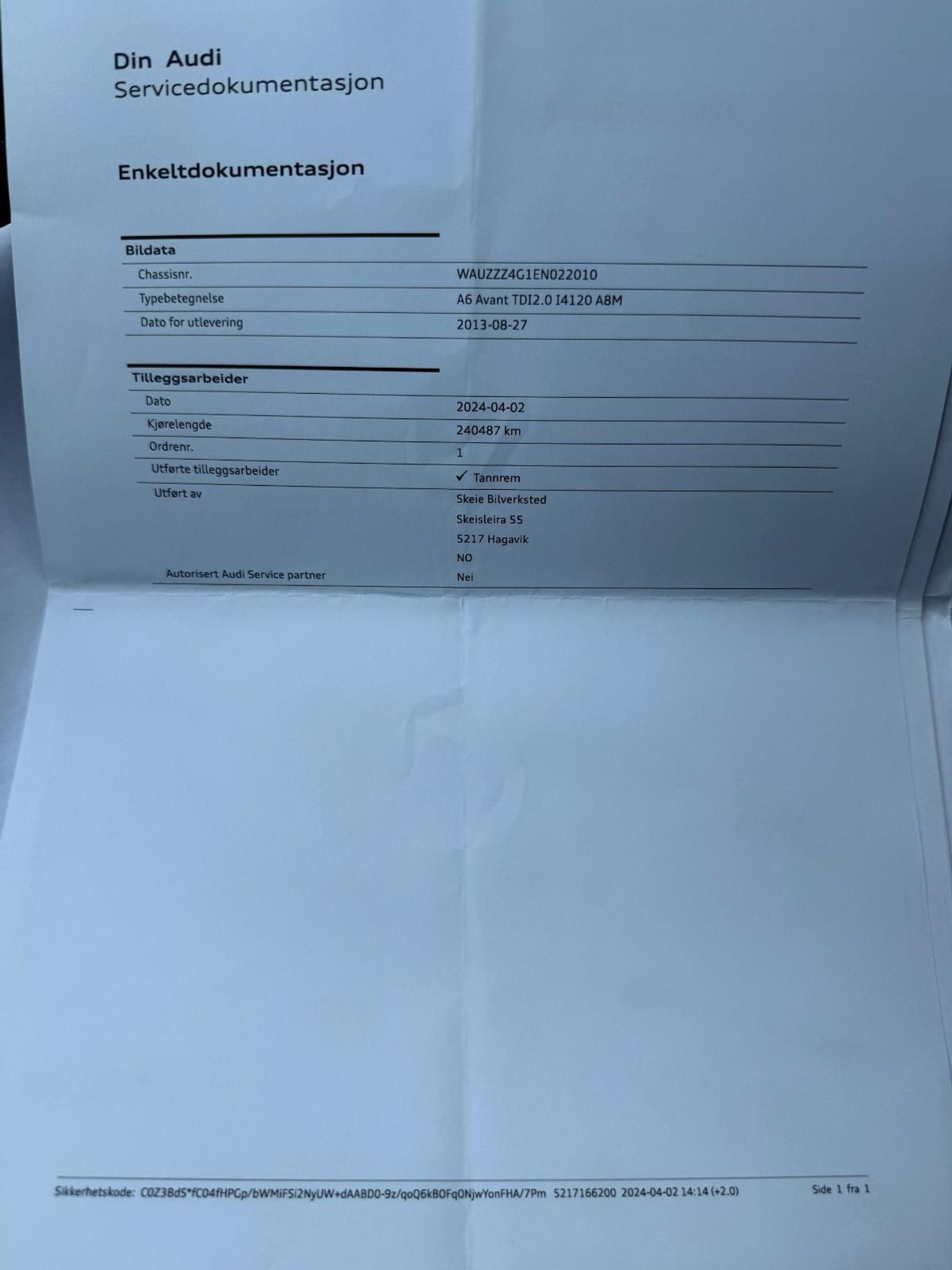 Audi A6 Avant 2.0 TDI Multitronic, 163hp, 2014
