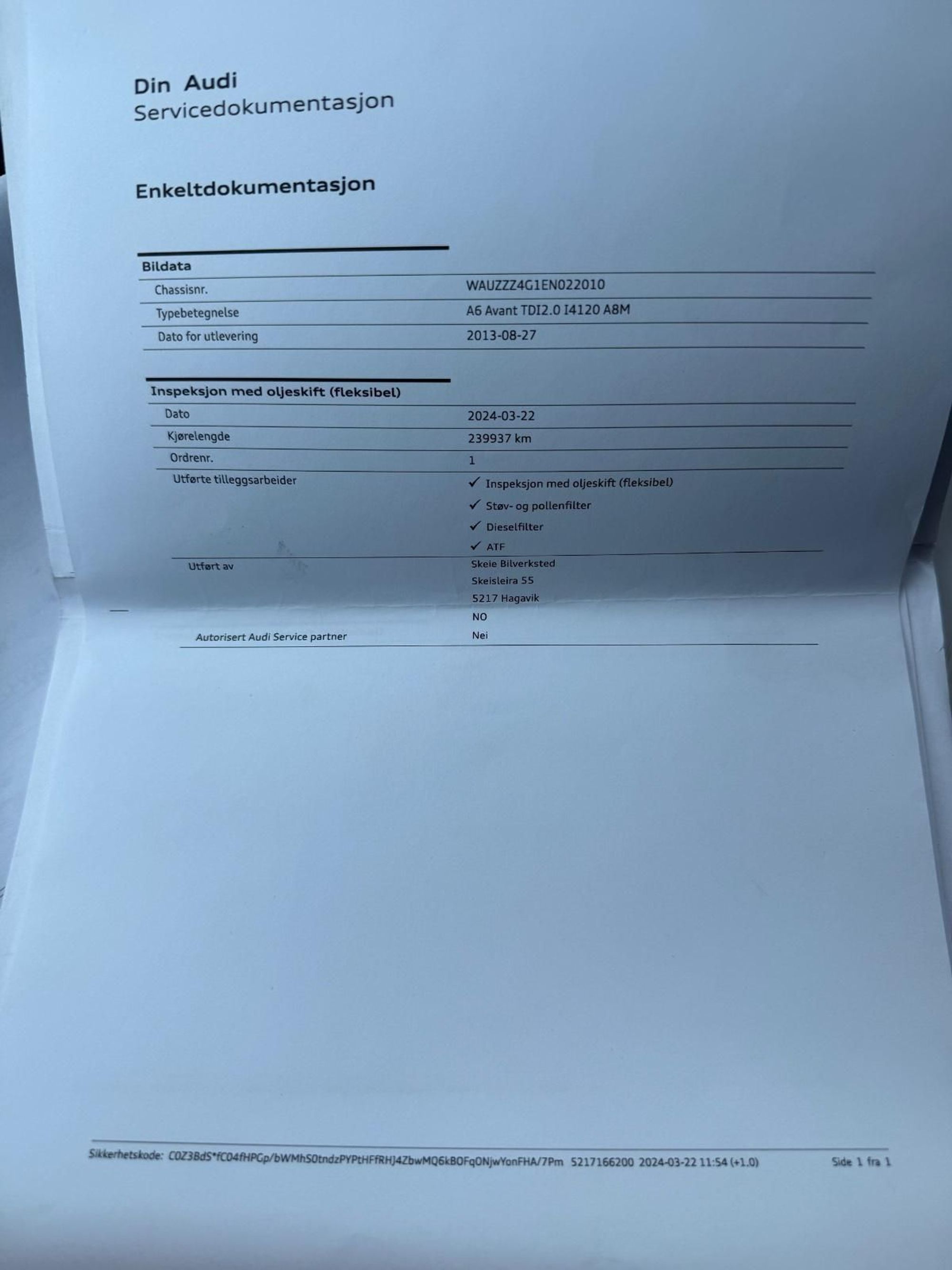 Audi A6 Avant 2.0 TDI Multitronic, 163hp, 2014