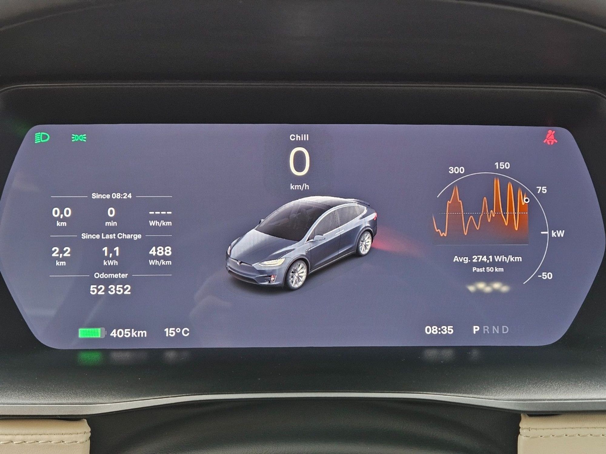 Tesla Model X Long Range, 423hp, 2020