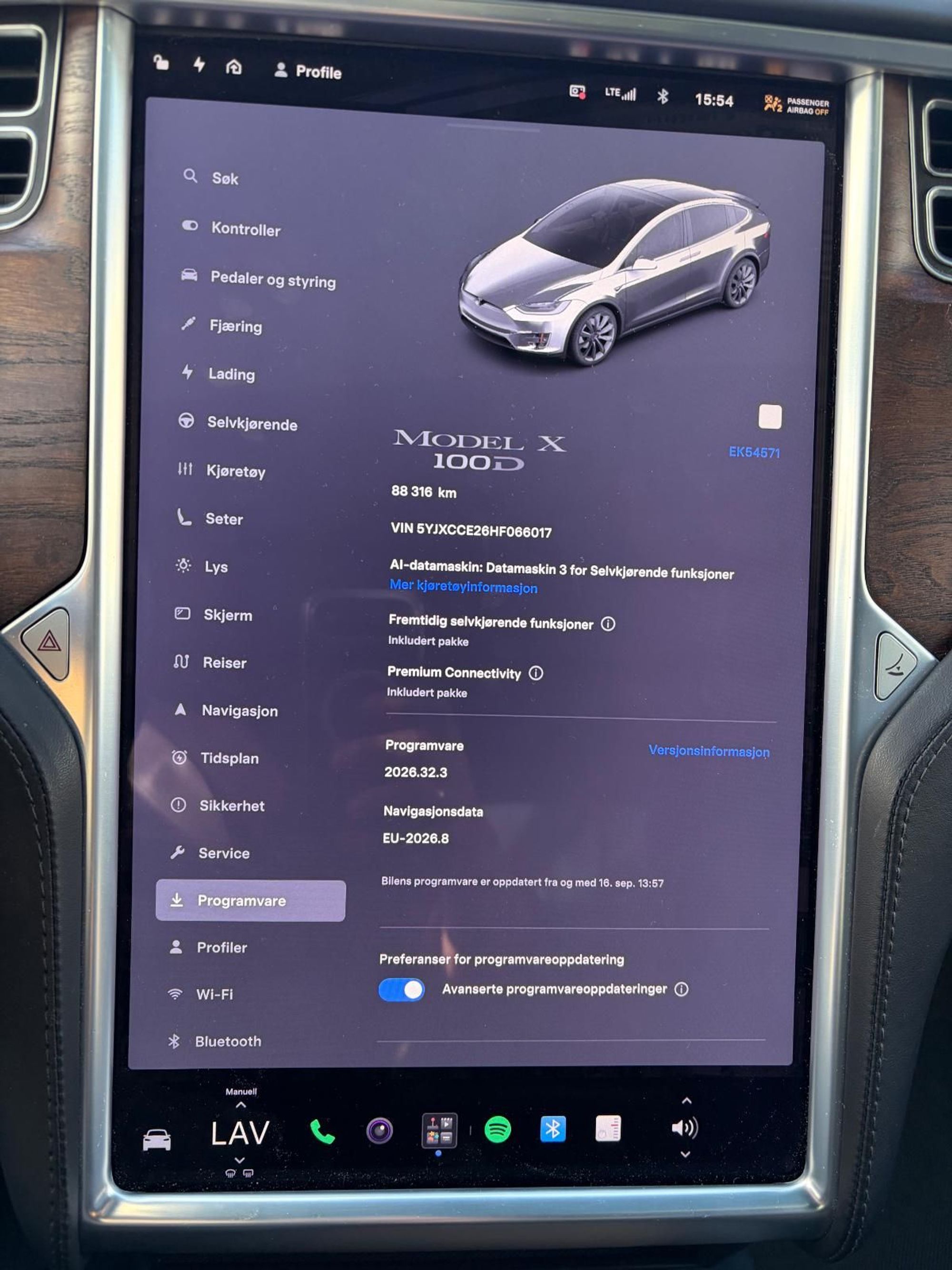 Tesla Model X 100D, 423hk, 2017